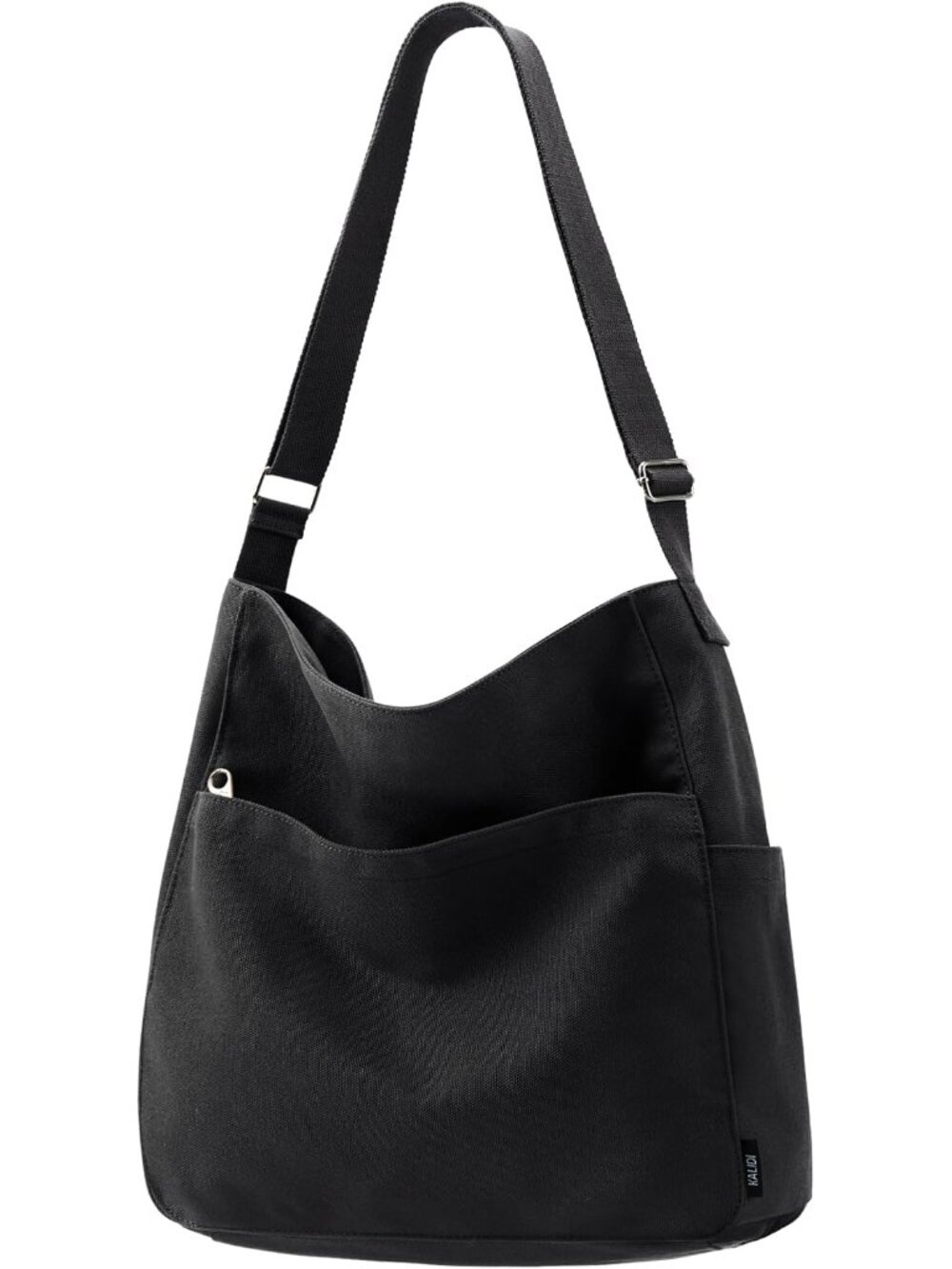 KALIDI Canvas Tote Bag Large Hobo Crossbody Shoulder Handbag Zipper Messenger Ba